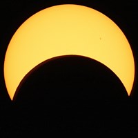 Partial Phase of Annular Solar Eclipse (click to enlarge)